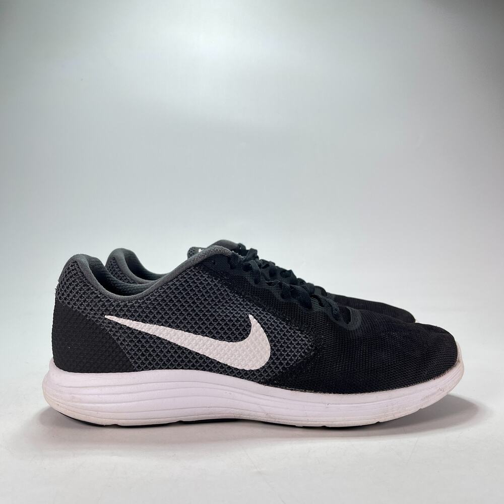 Nike Revolution 3 Black White Running Shoes Sneakers 819300‑001 Mens Size 12